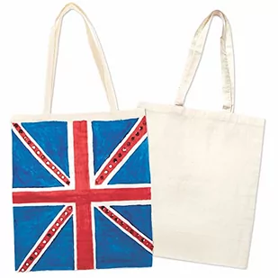 Baker Ross duże kieszenie na ramię z materiału dla dzieci do malowania  torba materiałowa jako pomysł na prezent (3 sztuki) - Torby i wózki na zakupy - miniaturka - grafika 1