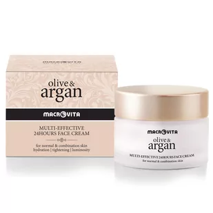 MACROVITA Macro Vita Argan & Olive Multi-skutecznie 24-godzinny krem do skóry normalnej i mische 50 ml. 43186-209185 - Maseczki do twarzy - miniaturka - grafika 1