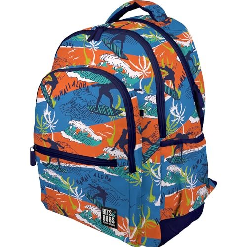 Grafoplás Ergonomiczny plecak szkolny 33x46x22,5cm Wyściełane plecy i uchwyty 3 przegródki Wyściełana powierzchnia na laptopa Możliwość dostosowania do koszyka Rubber Hawajski design