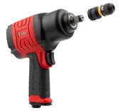 Klucze pneumatyczne - Klucz pneumatyczny udarowy 1500Nm REDATS P-160 1/2" + wtyk 1/4" +  adapter DEWALT 1/2" na 1/4" HEX - miniaturka - grafika 1