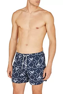 Emporio Armani Swimwear Męskie bokserki kąpielowe Emporio Armani Graphic Patterns, Eagle Allover, 56, Eagle Allover - Kąpielówki męskie - miniaturka - grafika 1