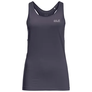 Damska Koszulka JACK WOLFSKIN NARROWS TANK W 1808571-1388 – Szary - Koszulki sportowe damskie - miniaturka - grafika 1