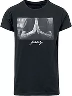 Koszulki męskie - Mister Tee Pray Tee T-Shirt, czarny, m MT157-00007-0046_Black_M - miniaturka - grafika 1