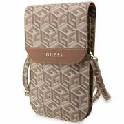 Plecaki - Guess Torebka GUWBHGCFSEW brązowy/brown GCube Stripe - miniaturka - grafika 1