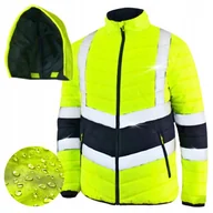 Odzież robocza - Kurtka męska robocza Odblaskowa BHP Przejściowa Wodoodporna z Kapturem L - miniaturka - grafika 1