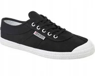 Trampki męskie - Kawasaki Męskie Trampki Czarne ze Skórą 39 Ż7p - miniaturka - grafika 1