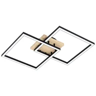 Lampy sufitowe - Eglo Lomaltas-Z 99677 plafon lampa sufitowa 2x16W LED biały/czarny - miniaturka - grafika 1