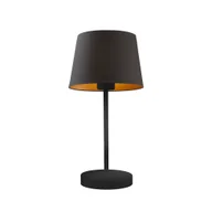 Lampy stojące - Czarna lampka nocna do sypialni SIENA GOLD - miniaturka - grafika 1