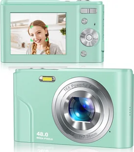 INF Aparat cyfrowy 1080P 48 megapikseli z 16-krotnym zoomem Zielony - Aparaty Cyfrowe - miniaturka - grafika 1