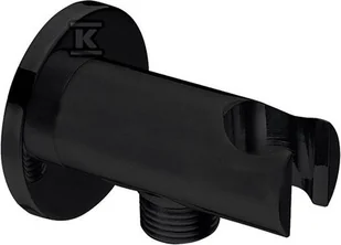 Przyłącze kątowe ROUND PLUS BLACK - Zestawy prysznicowe - miniaturka - grafika 1