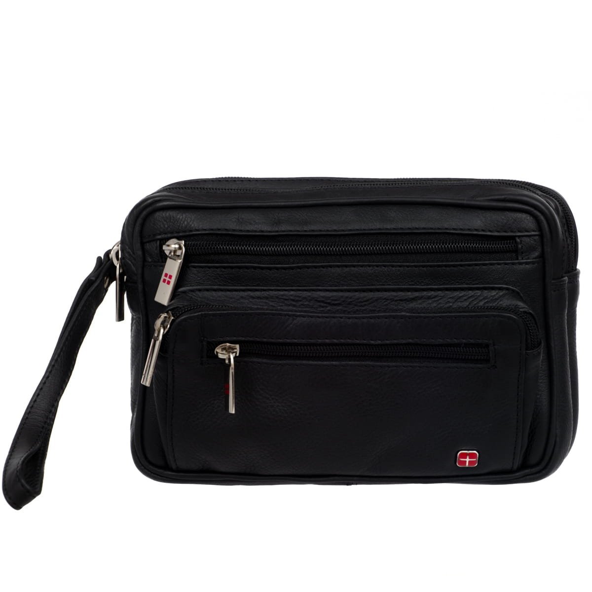 Saszetka Męska Skórzana Dwie Komory Albatross Czarna