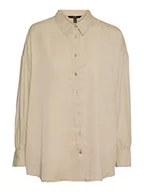 Bluzy damskie - VERO MODA Damska bluza VMSAIOLI LS, Irish Cream, XL, Irish Cream, XL - miniaturka - grafika 1