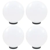 Lampy ogrodowe - vidaXL Lampy ogrodowe LED, 4 szt., kuliste, 30 cm, PMMA - miniaturka - grafika 1