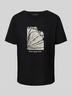 Koszulki i topy damskie - T-shirt o kroju regular fit z czystej bawełny - miniaturka - grafika 1