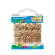 Pozostałe akcesoria dla plastyków - Craft with Fun Ozdoba dekoracyjna Taśma Gwiazdy 2m/2,5cm Zlot 12/288 - miniaturka - grafika 1