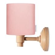 Lampy ścienne - Lamps & Company, Kinkiet dla dzieci aksamit do oświtlenia ogólnego, Różowy - miniaturka - grafika 1
