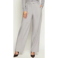 Spodnie damskie - Patrizia Pepe Spodnie | flare fit - miniaturka - grafika 1