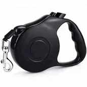 Smycze dla psów - Automatyczna SMYCZ dla Psa 500cm System Zwijania czarna ZW23 - miniaturka - grafika 1