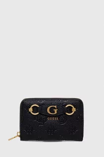 Portfele - Guess portfel damski kolor czarny - grafika 1