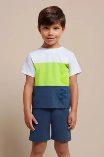 Dresy i komplety dla chłopców - Mayoral komplet bawełniany dziecięcy kolor zielony - grafika 1