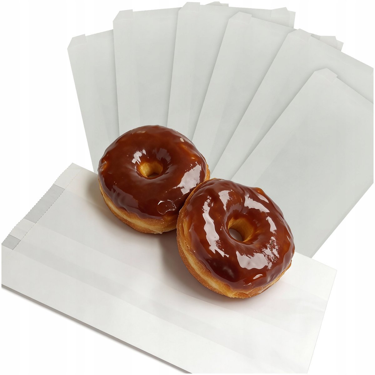 TORBA PAPIEROWA TORBY PAPIEROWE ŚNIADANIOWE BIAŁE 15x29 1000 SZT NA PĄCZKI
