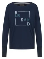 Koszulki i topy damskie - ELBSAND Koszulka "Iruna" w kolorze granatowym - miniaturka - grafika 1