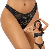Majtki damskie - STRINGI CZARNY XXL AXAMI V-10388 MAJTKI AXAMI XXL - miniaturka - grafika 1