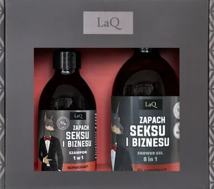 Laq Zestaw Zapach Seksu i Biznesu: Żel 500 ml + Szampon 300 ml - Zestawy kosmetyków męskich - miniaturka - grafika 1