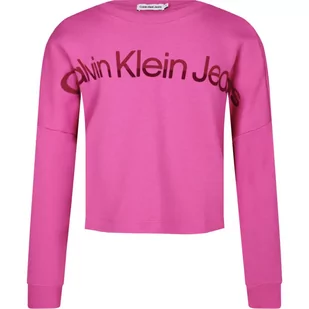 CALVIN KLEIN JEANS Bluza | Regular Fit - Bluzy dla dziewczynek - miniaturka - grafika 1