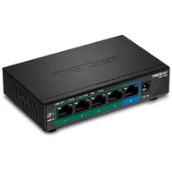 Pozostałe akcesoria sieciowe - Trendnet TPE-TG52 łącza sieciowe Nie zarządzany Gigabit Ethernet (10/100/1000) Obsługa PoE Czarny - miniaturka - grafika 1