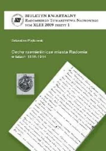 Cechy rzemieślnicze miasta Radomia 1816 - 1914 - Książki o kulturze i sztuce - miniaturka - grafika 1