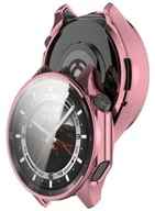 Akcesoria do smartwatchy - Bizon Etui z osłoną ekranu Case Watch Felipe do OnePlus Watch 3 / Oppo Watch X2, różowe - miniaturka - grafika 1