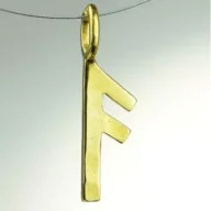 Wisiorki - Sotis Runa Ansuz Ag925 + Au 24kar, 0,9g - miniaturka - grafika 1