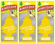 Zapachy samochodowe - Wunderbaum Vanillaroma 171205 choinka zapachowa aromat wanilii, opakowanie potrójne 178205 - miniaturka - grafika 1