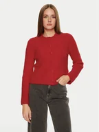 Swetry damskie - Vero Moda Kardigan Awsome 10320724 Czerwony Standard Fit - miniaturka - grafika 1