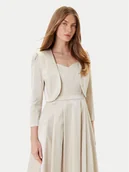 Marynarki i żakiety damskie - Rinascimento Bolerko CFC0125033003 Beżowy Regular Fit - miniaturka - grafika 1