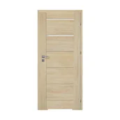 Drzwi wewnętrzne - Drzwi wewnętrzne łazienkowe Arak dąb marone 60 prawe Artens - miniaturka - grafika 1