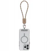 Kable USB - Universal wrist lanyard 2-in-1 cable Skinarma Dyno Ve USB-C/USB-C beige - miniaturka - grafika 1