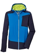 Kurtki męskie - killtec Męska kurtka funkcyjna wodoszczelna/kurtka outdoorowa z kapturem KOS 85 MN JCKT, niebieska, L, 42737-000 - miniaturka - grafika 1