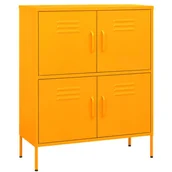 Szafki do salonu - Zamykana szafka garażowa na nóżkach musztardowa S9-B99 - miniaturka - grafika 1