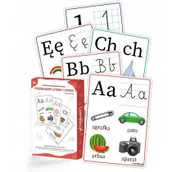 Pomoce naukowe - Plansze edu A5 - Poznajemy litery i cyfry 49 kart - miniaturka - grafika 1