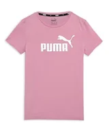 Koszulki dla dziewczynek - PUMA Koszulka dziewczęca Ess+ Logo G Tee - miniaturka - grafika 1