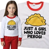 Piżamy dla dziewczynek - Piżama dziecięca Dziewczyna Która Kocha Pierogi 98/104 - VoloDonum - miniaturka - grafika 1
