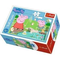 Trefl Puzzle 54 mini Wesoły dzień Świnki Peppy 1 - Puzzle - miniaturka - grafika 1