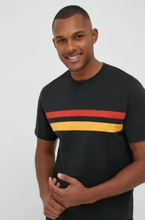 Koszulki męskie - Rip Curl t-shirt bawełniany Surf Revival kolor czarny wzorzysty - grafika 1