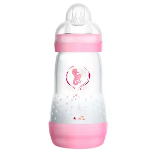 Butelka do karmienia Mam Baby Anti Colic Bottle Pink 260ml - Butelki dla niemowląt - miniaturka - grafika 1