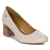 Czółenka - Maciejka Czółenka Damskie Skórzane Jasny Popiel-40 - miniaturka - grafika 1