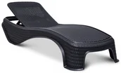 Leżaki ogrodowe - Bazkar Leżanka profilowana 79x199x34cm Atlantic Antracyt/szara BK-CU217341 - miniaturka - grafika 1