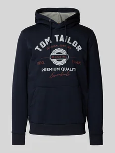 Bluza o kroju regular fit z mieszanki bawełny z kapturem i nadrukiem z logo - Koszulki męskie - miniaturka - grafika 1