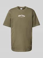 Koszulki męskie - T-shirt z nadrukiem z logo - miniaturka - grafika 1
